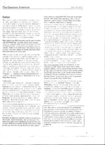 Text-heavy magazine page with article content.